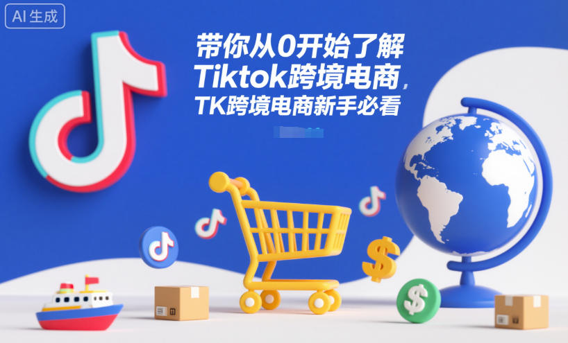 带你从0开始了解Tiktok跨境电商，TK跨境电商新手必看鑫博凯资源站-创业网-项目平台-副业项目-网创项目资源站-副业项目-创业项目-搞钱项目-网站源码-游戏源码鑫博凯资源站
