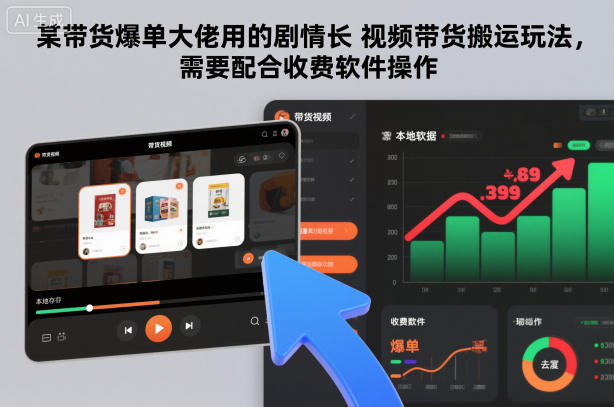 某带货爆单大佬用的剧情长视频带货搬运玩法，需要配合收费软件操作鑫博凯资源站-创业网-项目平台-副业项目-网创项目资源站-副业项目-创业项目-搞钱项目-网站源码-游戏源码鑫博凯资源站
