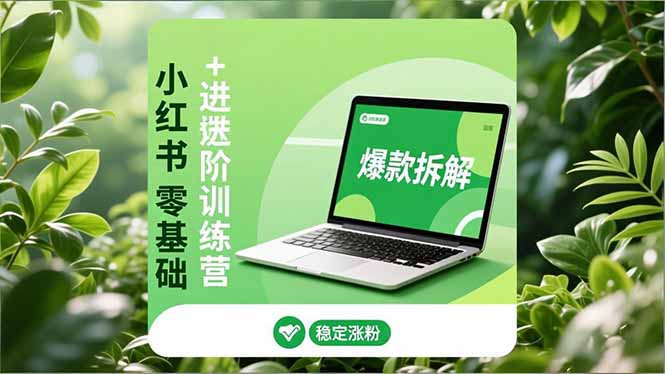 小红书零基础+高阶训练营：安全养号、爆款拆解、长效运营，实现稳定涨粉与变现鑫博凯资源站-创业网-项目平台-副业项目-网创项目资源站-副业项目-创业项目-搞钱项目-网站源码-游戏源码鑫博凯资源站