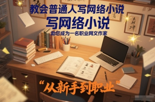 教会普通人写网络小说，助您成为一名职业网文作家鑫博凯资源站-创业网-项目平台-副业项目-网创项目资源站-副业项目-创业项目-搞钱项目-网站源码-游戏源码鑫博凯资源站